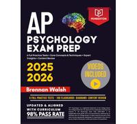AP Psychology Study Guide for the New 2025 Exam: 6 Full Practice Tests + Core Concepts & Techniques + Expert Insights + Content Review (Pemberton's AP Prep Books)