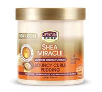 African Pride Hair – Bouncy Curls Pudding – Shea Butter Miracle – 15 oz Jar (2 Pack)