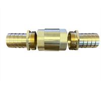 AP Supplies 1/2 - 13mm Brass Spring Check Valve With Barbed Connectors