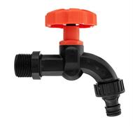 AP Supplies 1/2 Bspm Plastic Quick Connect Tap Black/orange