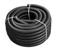AP Supplies 1 Meter Corrugated Pipe 1" (25mm) With 2 X Double Wire Clips Set