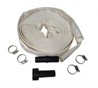 AP Supplies 10 Meters - 1" Lay Flat Set D With 4 Hose Clips, Repair Joiner And Female Thread Connector