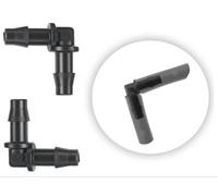 AP Supplies 10Pcs. Micro Elbow Connector 4.5mm Barb - Micro Irrigation Fitting Connector Adaptor For Micro Tubing In Irrigation System.