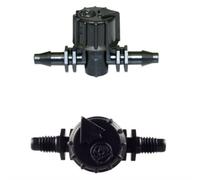AP Supplies 10Pcs. Vari-Flow Valve 4mm Barb - Micro Irrigation Fitting Connector Adaptor For Micro Tubing In Irrigation System.