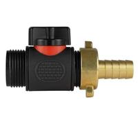 AP Supplies 13mm Brass Barb, in-Line BSPM Valve