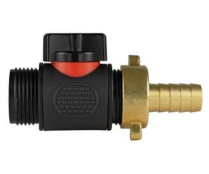 AP Supplies 13mm Brass Barb, in-Line BSPM Valve