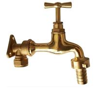 AP Supplies 15mm Brass Wall Flange Kit, Barbed Polished Tap