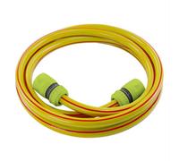 AP Supplies 2 Meters Premium Garden Hose Set Yellow With Lime Connectors