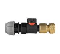 AP Supplies 20mm Mdpe Straight With Bspf-Quick Connect Valve & Hose Connector Brass
