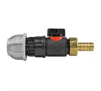 AP Supplies 20mm Mdpe Straight With In-Line Bspm Valve And 13mm Brass Barb