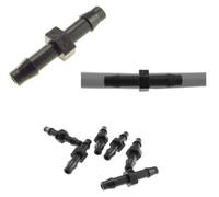 AP Supplies 20Pcs. 4.5mm Barb Micro Joiner Connector - Micro Irrigation Fitting Connector Adaptor For Micro Tubing In Irrigation System.