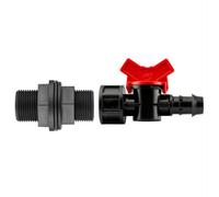 AP Supplies 3/4 Bsp Water Butt Fitting With 16mm Barb Irrigation Valve