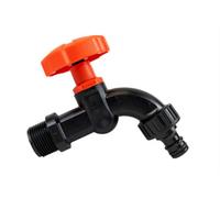 AP Supplies 3/4 Bspm Plastic Tap Black/orange