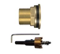 AP Supplies 3/4 Water Butt Brass Bsp Male 1/2 Bsp Female And Drill Bit