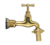 AP Supplies 3/4 Water Butt Brass Kit With 15mm Barbed Polished Brass Tap