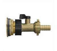 AP Supplies 3/4 Water Butt Brass Kit With Brass Valve + 13mm Barb