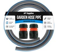 AP Supplies 3meter Grey Modern Plus Hose 1/2in 4 Layer Black Connector Set