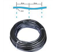 AP Supplies 50 Meters - Drip Line Irrigation Hose Pipe 16mm - Built-In 2L/h Drippers Every 33Cm