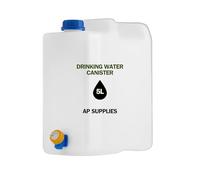 AP Supplies 5Liter Plastic Water Carrier Container with Tap, Portable Jerry Can - Ideal for camping, caravan, travel,picnics, outdoor,party easy access for drinking water