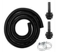 AP Supplies 5meter Corrugated Pipe 1in Water Butt Linking Kit with Clips