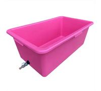AP Supplies 90L Pink Dog Bath With Drain Valve