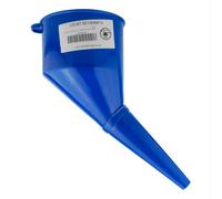 AP Supplies Angled Fuel Funnel With Fine Mesh Filter And Handle, For Petrol Diesel Oil Ad-Blue Water Screen Wash (Blue)