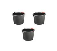AP Supplies Black Pp Bucket 16L - Pack Of 3