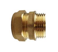 AP Supplies Brass Compression Straight 15mm - 3/4 Bspm