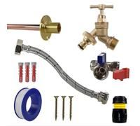 AP Supplies Brass Snap-On Bib Tap Outdoor Kit, Yellow