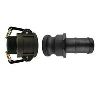 AP Supplies Camlock Type B+E Coupling Set 1/2in