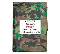 AP Supplies Camouflage M-Grade Tarpaulin 2M X 4M