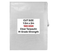 AP Supplies Clear M-Grade Tarpaulin 1.5M X 2M