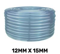 AP Supplies Clear Pvc Pipe 12mmx15mm - 2 Meters