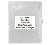 AP Supplies Clear Xl-Grade Tarpaulin 3M X 5M