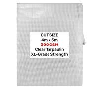 AP Supplies Clear Xl-Grade Tarpaulin 4M X 5M