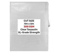AP Supplies Clear Xl-Grade Tarpaulin 4M X 6M