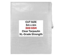 AP Supplies Clear Xl-Grade Tarpaulin 5M X 6M