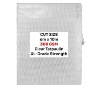 AP Supplies Clear Xl-Grade Tarpaulin 6M X 10M