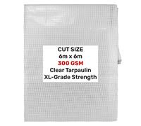 AP Supplies Clear Xl-Grade Tarpaulin 6M X 6M
