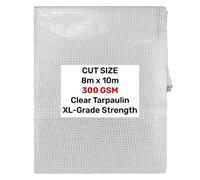 AP Supplies Clear Xl-Grade Tarpaulin 8M X 10M