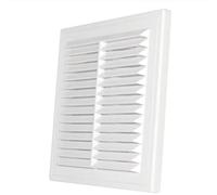 AP Supplies D/210Rw Classic 210mm Louvre Vent - Efficient Air Circulation, Prevent Dust, Debris And Insects To Enter Your Space