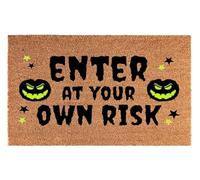 AP Supplies Doormat 40x60cm, 'Enter At Your Own Risk'