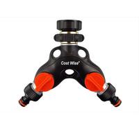 AP Supplies Double Tap Connector With Valves Metal