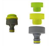 AP Supplies Female Tap Connector 1in-3/4in-1/2in BSPF, Lime Green