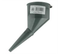 AP Supplies Fuel Funnel With Fine Mesh Filter And Handle For Easy Refilling - Thick Plastic Fuel Funnel (Grey)