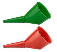 AP Supplies Fuel Funnel with Fine Mesh Filter, Green/Red