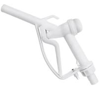 AP Supplies Fuel Gun - Ideal for refueling Vehicles, Machinery, and Equipment, The Fuel Gun ensures a Smooth and Reliable (Fuel Gun White 1" Barb Inlet - 25mm Outlet)