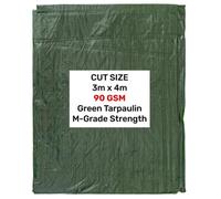 AP Supplies Green M-Grade Tarpaulin 3M X 4M
