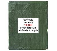 AP Supplies Green M-Grade Tarpaulin 4M X 6M