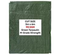 AP Supplies Green M-Grade Tarpaulin 5M X 6M